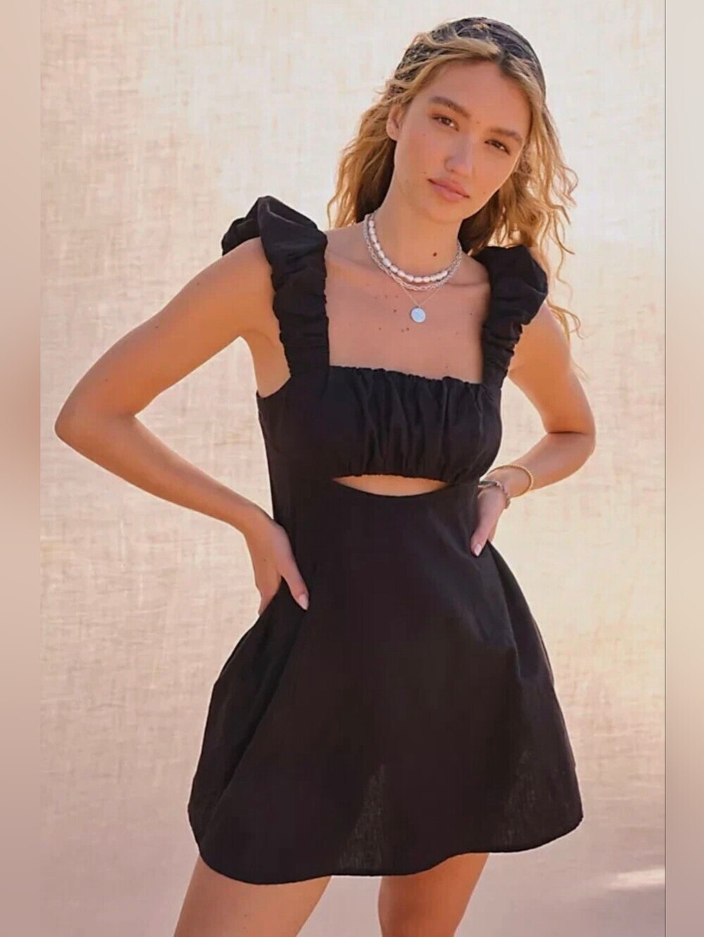 NWT Free People Bom Bom Island Mini Dress